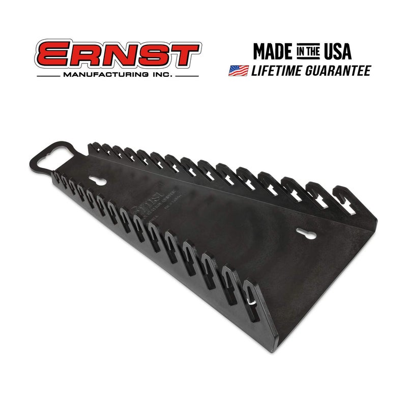 Ernst Manufacturing 5189 15-Wrench Reverse Gripper Portable Wrench Organization - Durable Flexible Grip, Fits 1/4" to 1 1/8" & 6-20 mm, Black - Image 2
